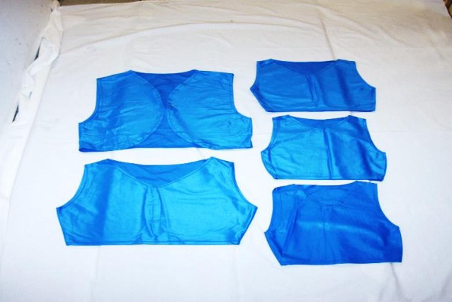 Tops et gilet bleus